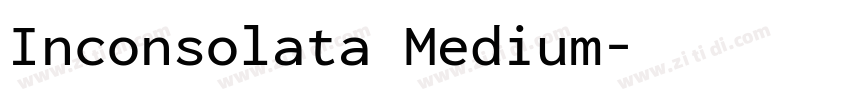 Inconsolata Medium字体转换